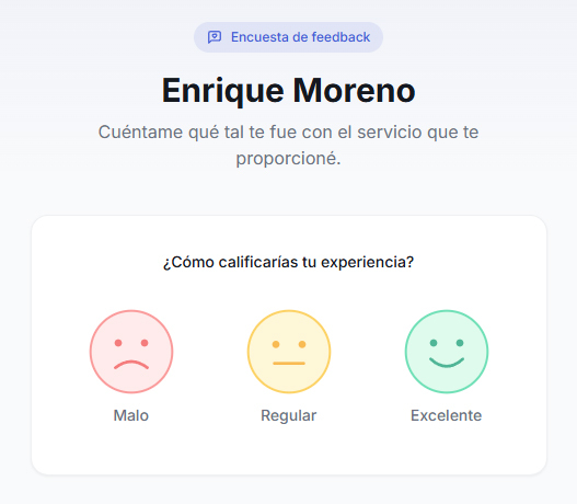El cliente califica en segundos